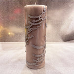 Candle With Wooden Calligraphy Word of "Love" in Farsi - in 3 Sizes