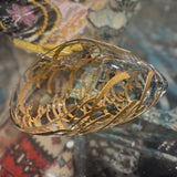 Unique Crystal Pot/Vase with Modern Cone Shape and Calligraphy of the Word of Love