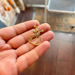 Unique Stainless Golden Earrings with a Beautiful Sufi Dancer