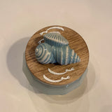 Candle Holder With Scented Candle & Lid & Wooden Calligraphy Word of "Love" in Farsi
