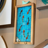 Beautiful Wall Art Wooden Hanger for your Home Decor - Fish Pond Style #2