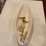 Beautiful Diamond Ceramic Chocolate Container Designed by Calligraphy & Birds - Style 1