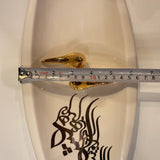Beautiful Diamond Ceramic Chocolate Container Designed by Calligraphy & Birds - Style 1
