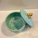 Beautiful Ceramic Chocolate Container With A Lid Designed by Calligraphy of the Word of Love in Farsi