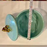 Beautiful Ceramic Chocolate Container With A Lid Designed by Calligraphy of the Word of Love in Farsi