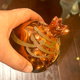 Hand Made Shiny Ceramic Pomegranate with Calligraphy