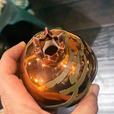 Hand Made Shiny Ceramic Pomegranate with Calligraphy