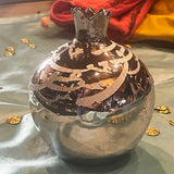 Hand Made Metallic Ceramic Pomegranate with Beautiful Calligraphy