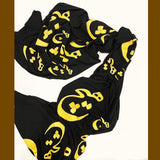 Women's Large Shawl with Printed Calligraphy of the Word Hich (Rumi) in Farsi