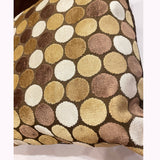 Polka Dots Velvet 20"x20" Pillow Cover with Calligraphy for your Home Decor