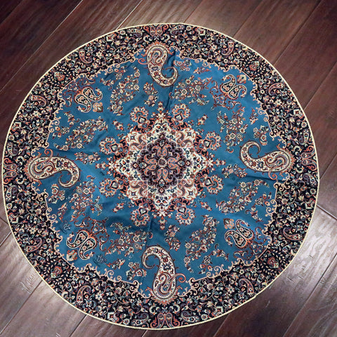 Termeh - Luxurious circle shape Persian textile 38"diameter - Pattern 2 - gallery-eshgh