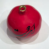Hand Made Ceramic Pomegranate Designed by 11-Carat Gold with Beautiful Calligraphy- Style3