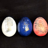 Beautiful Glazed Ceramic Eggs with Calligraphy For the Persian New Year