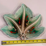 Fish Bowl - Unique Enameled Ceramic Bowl with Sculptures of Fishes and Shells!
