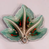 Fish Bowl - Unique Enameled Ceramic Bowl with Sculptures of Fishes and Shells!