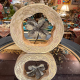 Unique Wooden Decorative Accent with Beautiful Sculpture of a Leave for your Home Decor