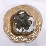 Unique Wooden Decorative Accent with Beautiful Sculpture of a Leave for your Home Decor