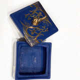 Beautiful Ceramic Chocolate Container With A Lid Designed by Calligraphy & A Golden Bird in 2 Colors- Style 5