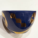 Beautiful Dark Blue Ceramic Bowl Designed by Calligraphy - Style:3