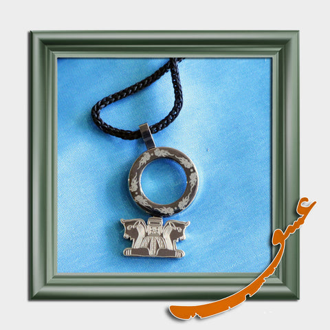 Hand Made Necklace Pendant Persepolis - Silver - gallery-eshgh
