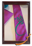 Tie With Printed Word of "Iran" in Farsi Nastaligh + Handkerchief - gallery-eshgh