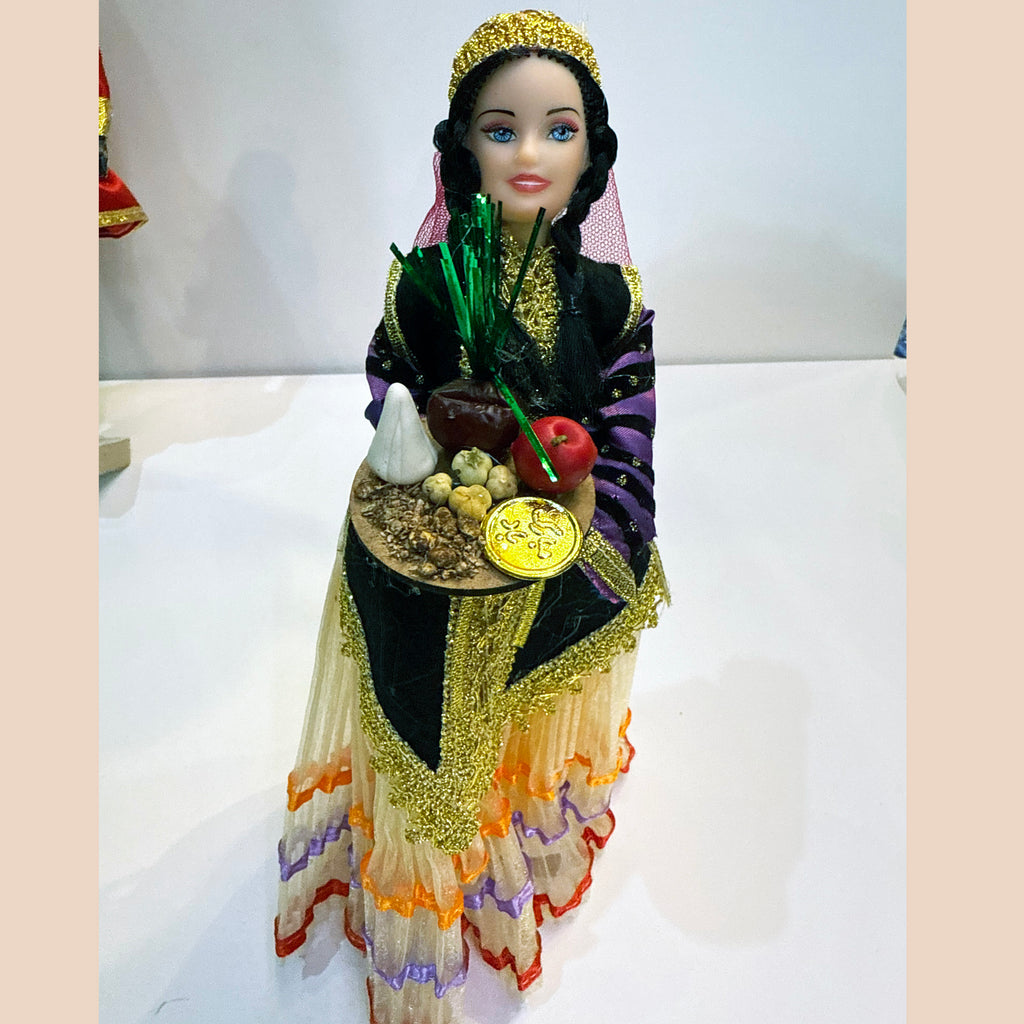 Handmade Dolls with Persian Traditional Dress with Haftseen- Parisa Gallery Eshgh Handmade Dolls with Persian Traditional Dress with Haftseen- Parisa Gallery Eshgh