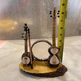 Unique Wooden Persian Instruments (Tar-Daf-Kamancheh) for your Home Decor