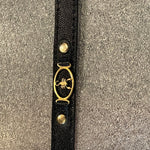 Zodiac Sign Leather Unisex Bracelet - Aban
