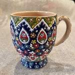 Enamel (Minakari) Handmade Ceramic Mug - Coffee/Tea Cup