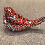 Love Dove - Very Beautiful Enameled Ceramic and Mirror Statue in 4 Colors