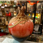 Huge Hand Made Ceramic Pomegranate with Beautiful Wooden Calligraphy
