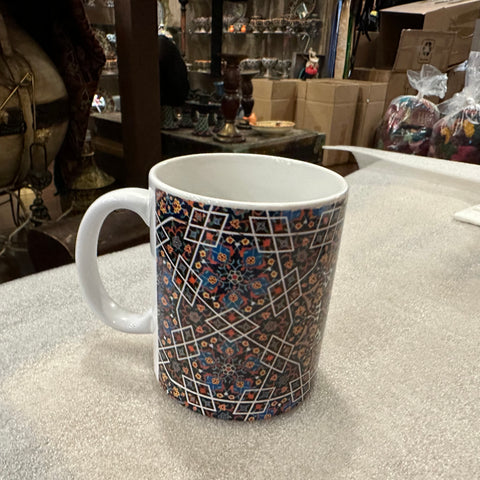 Beautiful Glazed Ceramic Mug with Traditional Designs – Gallery Eshgh
