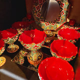 Persian HaftSeen - Very Beautiful 10 Pieces of Enameled Ceramic HaftSeen