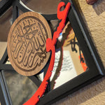 Beautiful 10"x10"Mirror - Unique Wooden Frame Mirror with Wooden Word of Love in Farsi