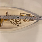 Beautiful Diamond Ceramic Chocolate Container Designed by Calligraphy & Birds - Style 1