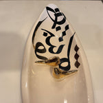 Beautiful Diamond Ceramic Chocolate Container Designed by Calligraphy & Birds - Style 3