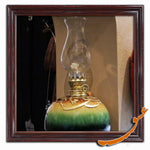 Kerosene Lamp for Wall Decor With Wooden Calligraphy and Ceramic Basement - gallery-eshgh