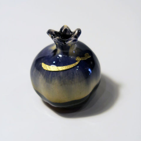 Hand Made Ceramic Small Pomegranate with Calligraphy - Style#1