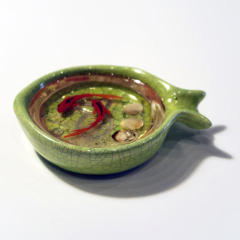 Fish Bowl - Very Beautiful Light Green Ceramic Bowl - Style#5