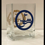 Glass Pot/Vase with calligraphy of the word "Love" in Farsi