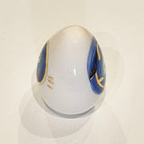 Unique Ceramic Evil's Eye Egg with 11-Carat Gold