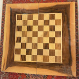 Beautiful Wooden Backgammon and Chess Board - Small