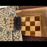 Beautiful Wooden Backgammon and Chess Board - Large