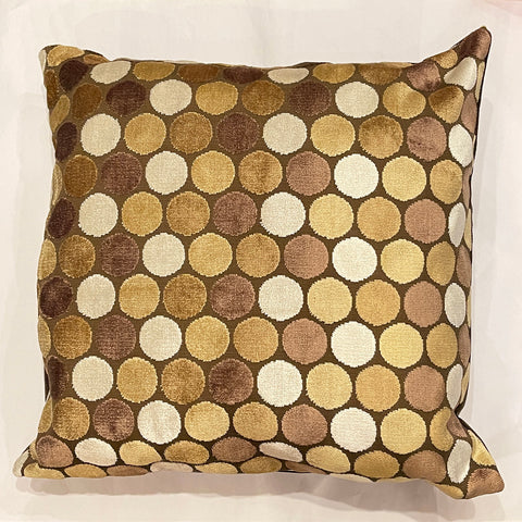 Polka Dots Velvet 20"x20" Pillow Cover with Calligraphy for your Home Decor