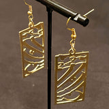 Unique Earrings with Beautiful Calligraphy of Rumi's Poet in Farsi Language #2