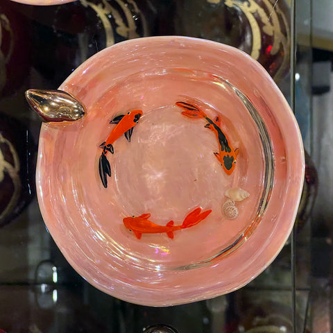Fish Bowl - Very Beautiful Glazed Ceramic Bowl - Style #1