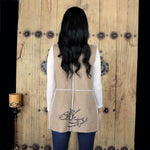 Women Gilet with Printed Calligraphy of a Persian Poem - gallery-eshgh