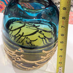 Laguna Glass Vase with Calligraphy of the Word Love in Farsi - A Unique Vase for your Home