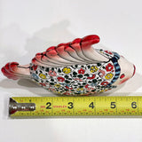 Lovely Fish - Very Beautiful Enameled Ceramic Statue - Style#2