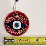 Beautiful Rounded Ceramic Wall Hanging Evil's Eye for your Home Decor in 2 Colors